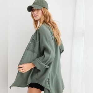 Aerie Cover Up Gauzy Top